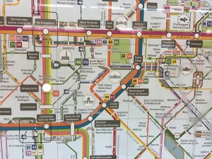 mapas dos itinerários dos metros